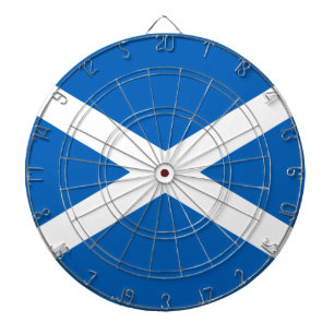 Scottish Flag (Saltire) (Scotland Flag) Dartboard