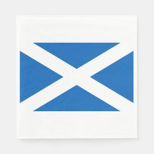 Scottish Flag (Saltire) (Scotland Flag) Napkin