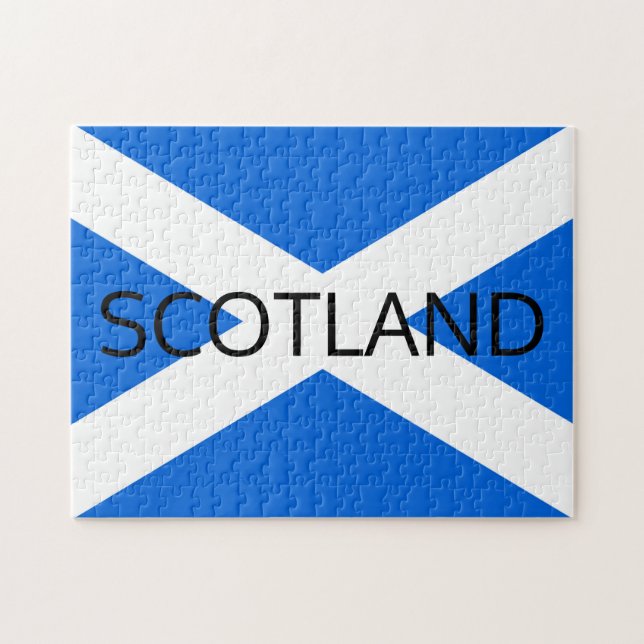 Scottish Flag Scotland 11x14 252pc jpt Jigsaw Puzzle (Horizontal)