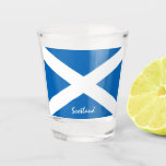 Scottish Flag & Scotland country patriot / sports Shot Glass<br><div class="desc">Shot Glass (party): Scotland & Scottish flag - travel world,  dream holiday & love my country,  patriots / sports fans</div>