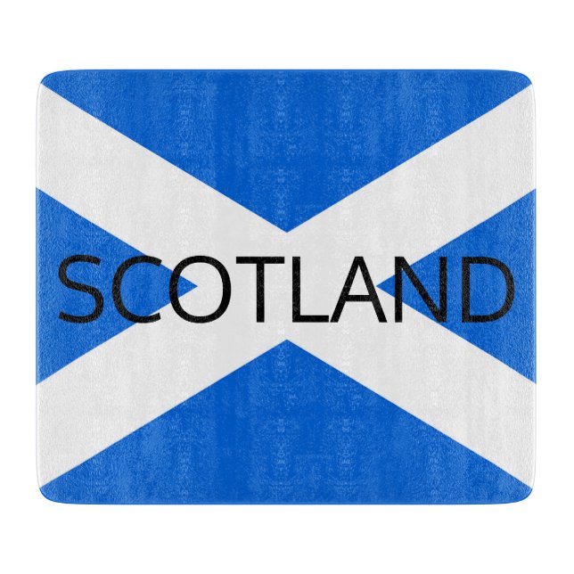 Scottish Flag Scotland Glass Cutting Board arc3 (Front)