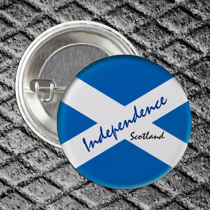 Scottish flag & Scotland - independent /sport fans 1 Inch Round Button