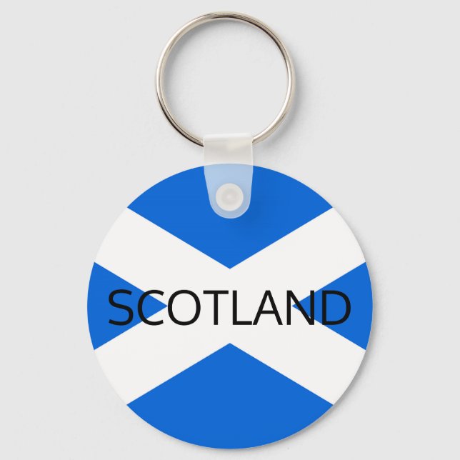 Scottish Flag Scotland Keychain arc (Front)