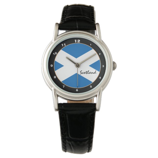 Scottish flag & Scotland Land Patriots /sport fans Watch (Front)