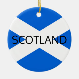 Scottish Flag Scotland orncn Ceramic Ornament
