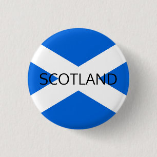 Scottish Flag Scotland pbcnt 1 Inch Round Button