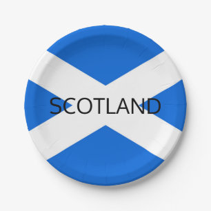 Scottish Flag Scotland ppcn Paper Plate