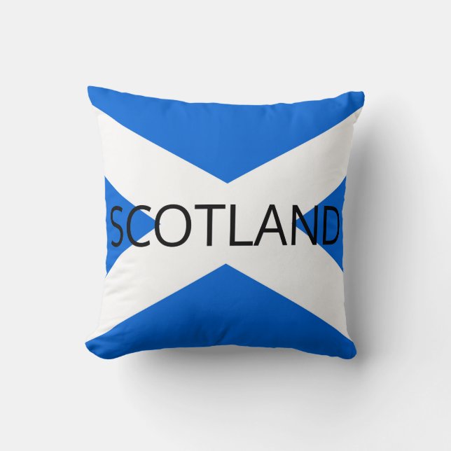 Scottish Flag Scotland tpcnt Throw Pillow (Front)