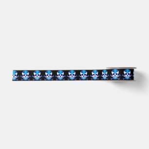 Scottish Flag Skull Satin Ribbon