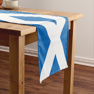Scottish flag & Sports fans house / Scotland Short Table Runner