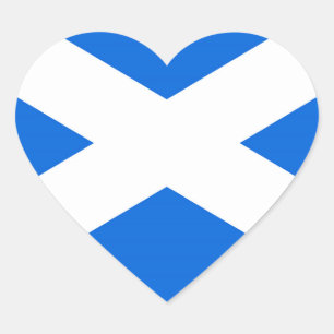 Scottish Flag stkcnt Heart Sticker