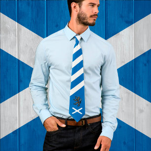 Scottish Flag Tie, Rampant, patriotic Scotland Tie