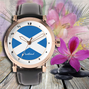 Scottish Flag watch, Scotland patriots / fashion Watch
