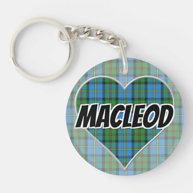 Scottish Flash Clan MacLeod de Harris Tartan Heart (Devant)