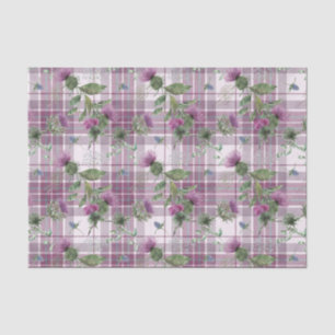 Scottish Floral and Tartan Series Design 14 Tissue Paper