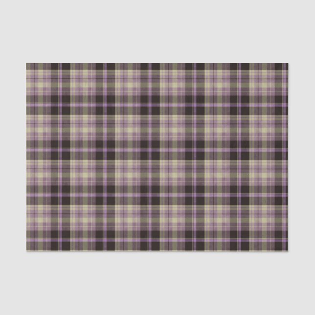 Scottish Floral and Tartan Series Design 28 Tissue Paper (Front)