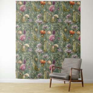 Scottish flowers tapestry