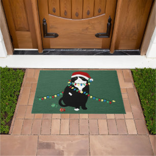 Scottish Fold Cat Holiday Doormat