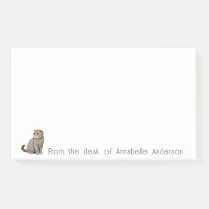 Scottish Fold Cat Personalize Notes