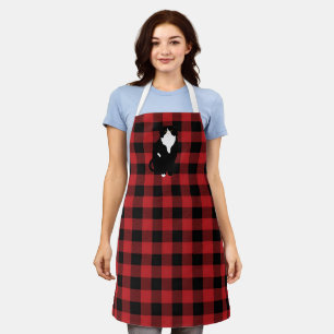 Scottish Fold Cat Plaid Apron