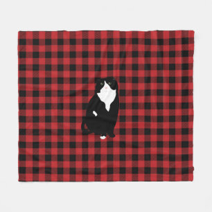 Scottish Fold Cat Plaid Fleece Blanket