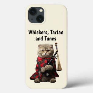 Scottish Fold Cat with Bagpipes Phone Case