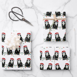 Scottish Fold Christmas Trouble Wrapping Paper Sheet