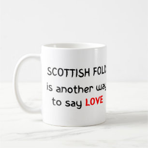 scottish fold love coffee mug