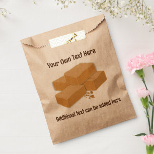 Scottish Fudge is Tablet - Hard Candy - add text Favour Bag