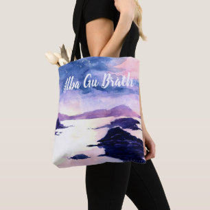 Scottish Gaelic Customizable Watercolour Tote Bag