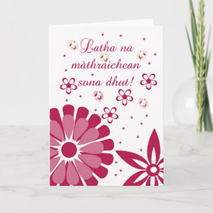 Scottish Gaelic Mother's Day Card - Latha na mathr