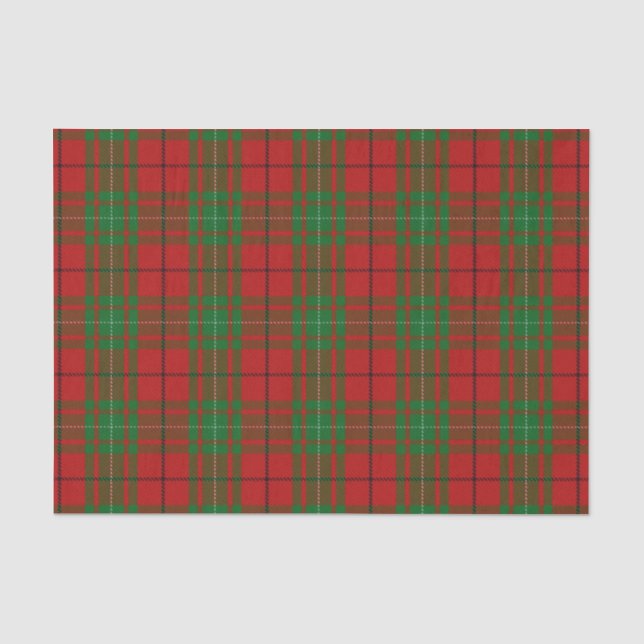 Scottish Gifts Clan MacAulay Tartan Tissue Paper (Front)