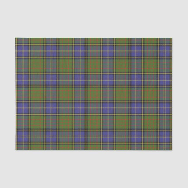 Scottish Gifts Clan MacMillan Hunting Tartan Tissue Paper (Front)