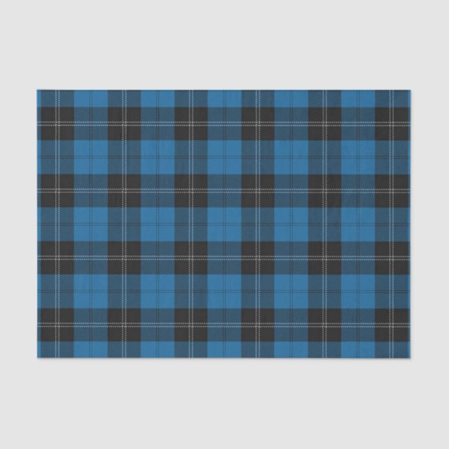 Scottish Gifts Clan Ramsay Blue Tartan Tissue Paper (Front)