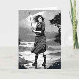 Scottish Golfer Golf Card