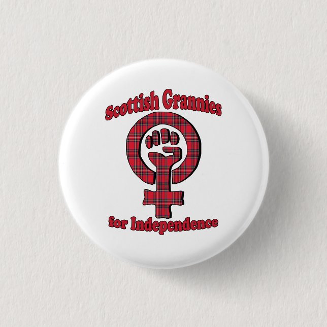 Scottish Grannies for Independence Button Badge (Front)