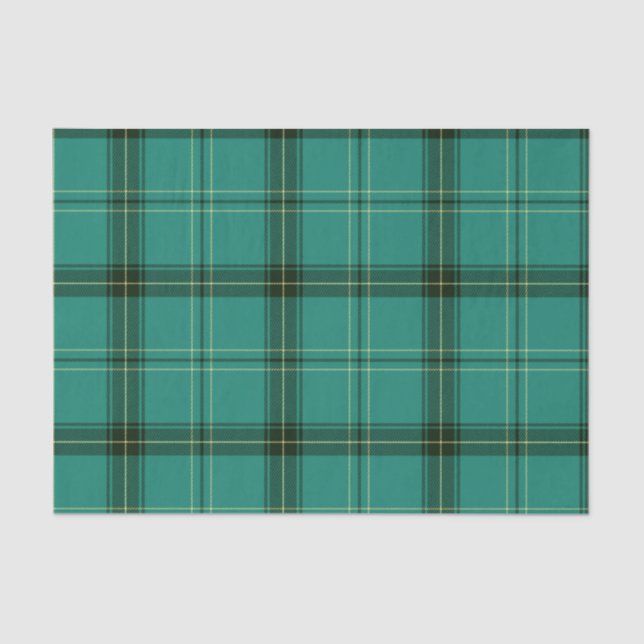 Scottish Green Tartan Tissue Paper (Front)