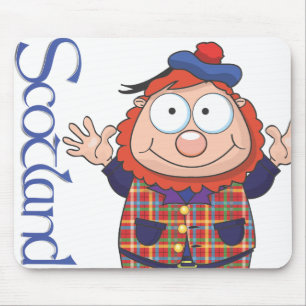 Scottish guy mouse pad