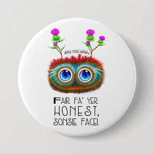 Scottish Haggis Funny Robert Burns Quote 3 Inch Round Button