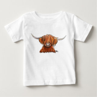 Scottish Hairy Highland Cow ' HARLEY '. Baby T-Shirt