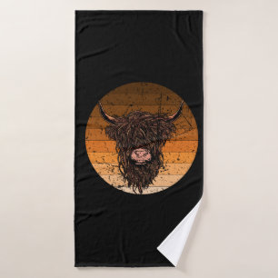 Scottish Highland Cattle Bath Towel