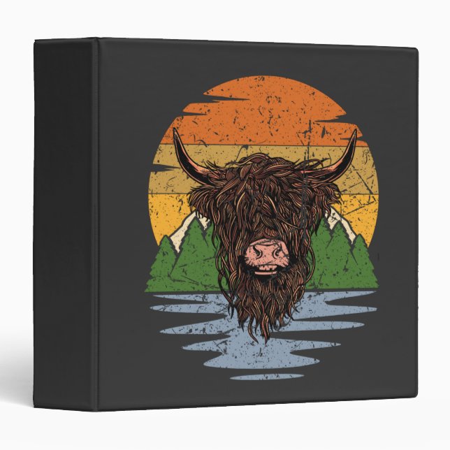 Scottish Highland Cattle Binder (Front/Spine)