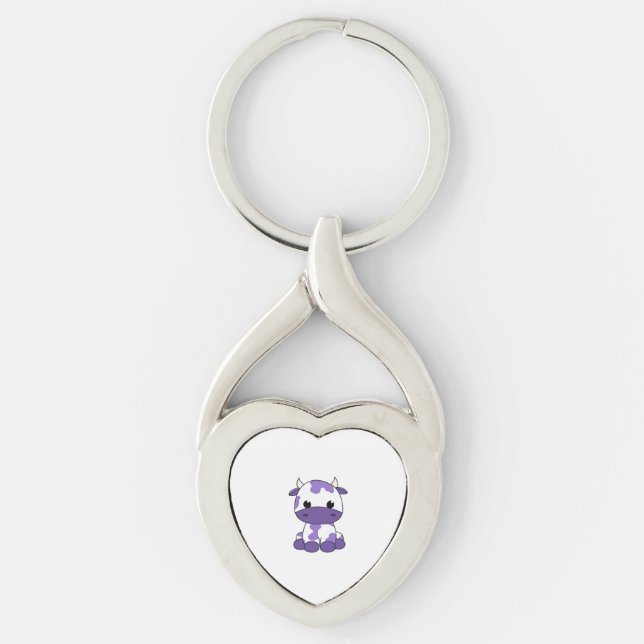 Scottish highland cattle Classic T-Shirt Keychain (Front)