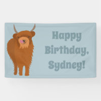 Scottish Highland Cattle Cow Graphic Personalized