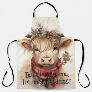 Scottish Highland Cow Apron - Fun and Functional