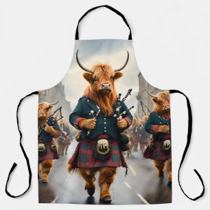Scottish Highland Cow Bagpipe Parade, Apron