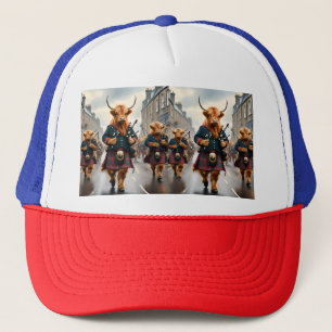 Scottish Highland Cow Bagpipe Parade, Trucker Hat