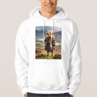 Scottish Highland Cow Bagpiper,