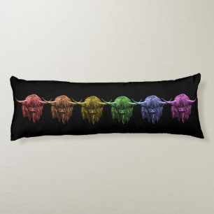 Scottish Highland Cow Body Pillow