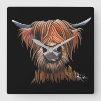 Scottish Highland Cow 'BRUCE' Clock
